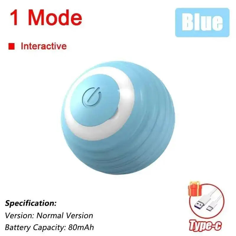 Interactive Cat Toy Ball with Bird Chirping Super Drive – 7 Colors