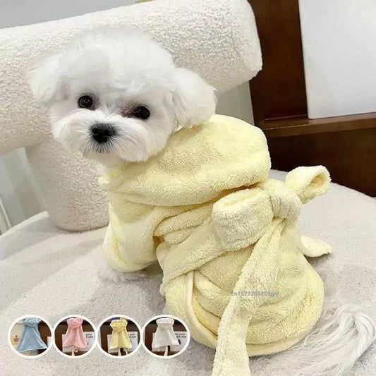 Quick Drying Soft Pet Bath Towel Robe - ProPawPet.com