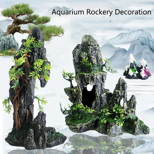 Resin Aquarium Rockery Mountain Decoration - ProPawPet.com