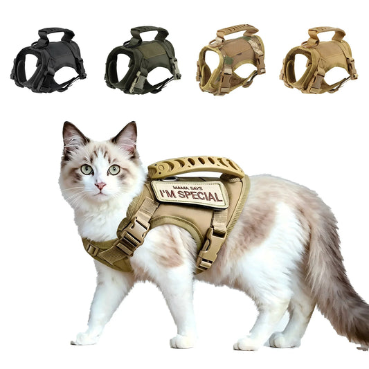 Adjustable Cat Vest Durable Military Tactical Harness