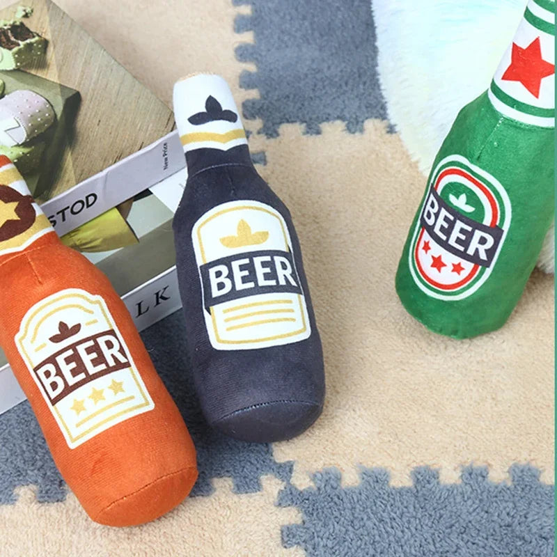 Printed Pattern Plush Filling Vodka Whiskey - ProPawPet.com