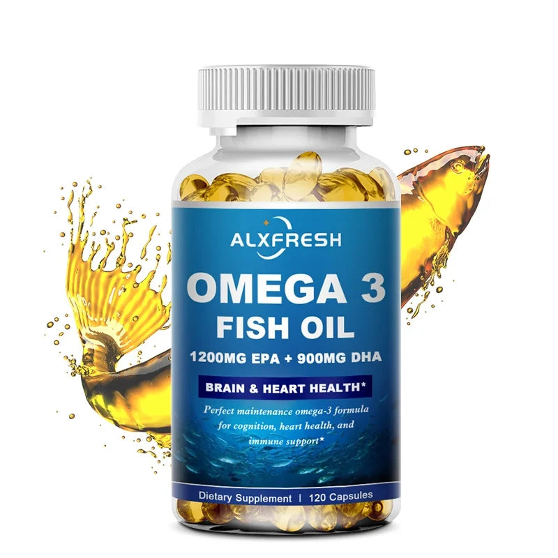Alxfresh Wild Caught Omega 3 Fish Oil 3600mg High Epa 1300mg – 2 Sizes