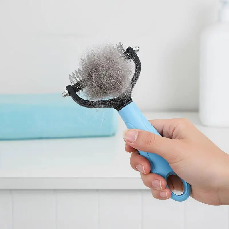 2 Sided No Scratch Pet Deshedding Brush - ProPawPet.com