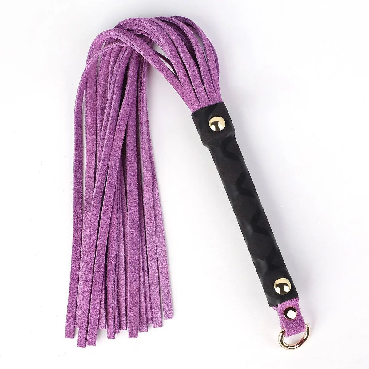 39cm Premium Leather Suede Flogger Horse Training Crop – 3 Colors