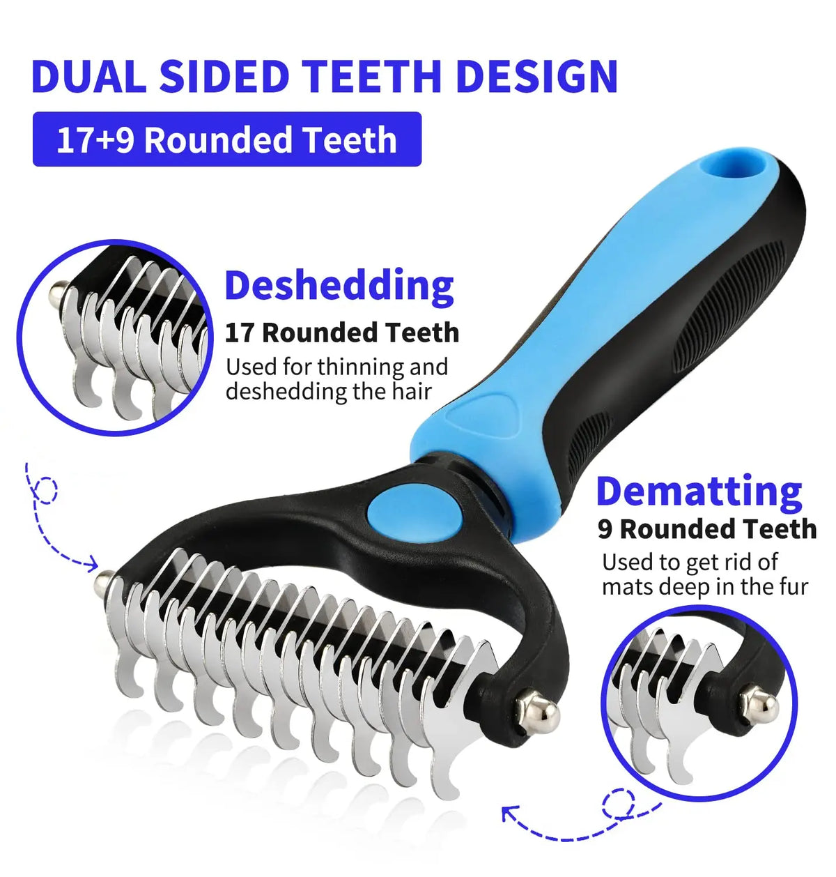 Professional Pet Deshedding Brush Dog Hair - ProPawPet.com