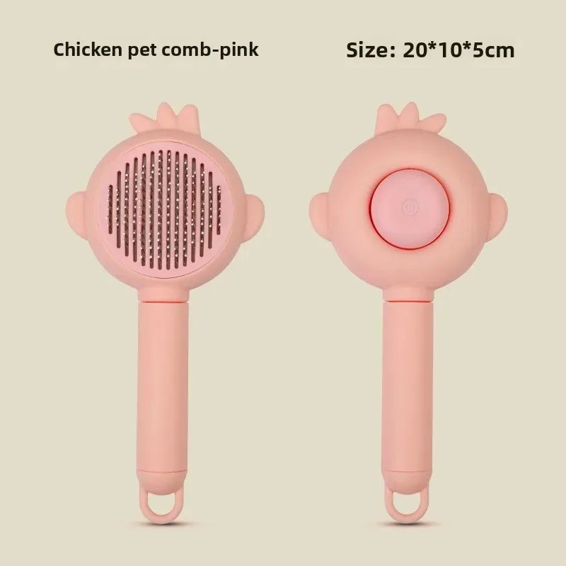 Cute Pet Hair Comb Grooming Anti‑slip Brush – Dog Supplies