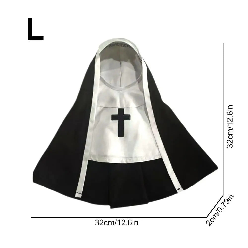 Three-dimensional Modeling Nun Style Headwear Dress – Dog Supplies