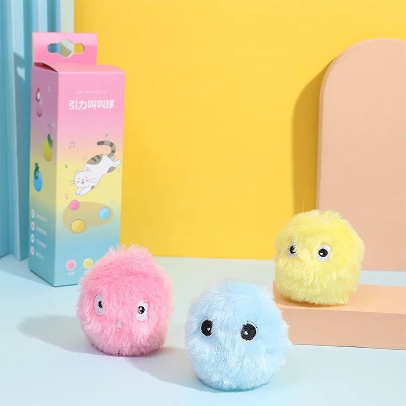 Interactive Ball Smart Cat Toys Plush Electric Catnip Training – Cat Supplies
