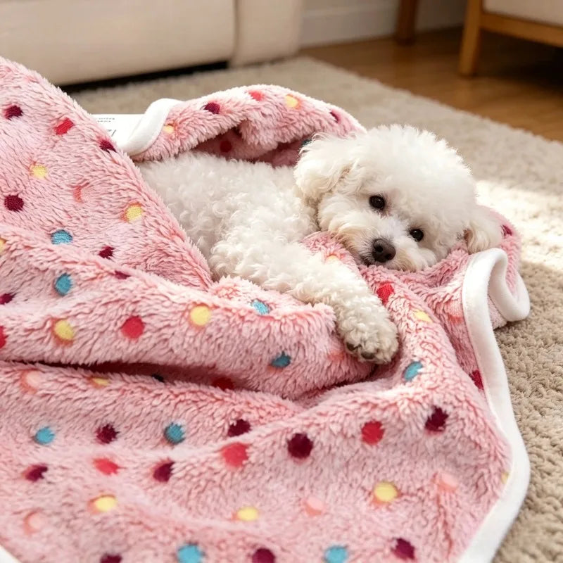KEMORELA Soft Fluffy Pet Blanket Cute Dot - ProPawPet.com