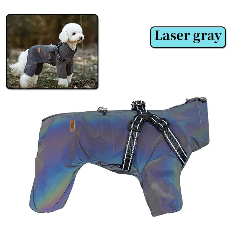 Dog Raincoat With Harness Waterproof Jacket - ProPawPet.com