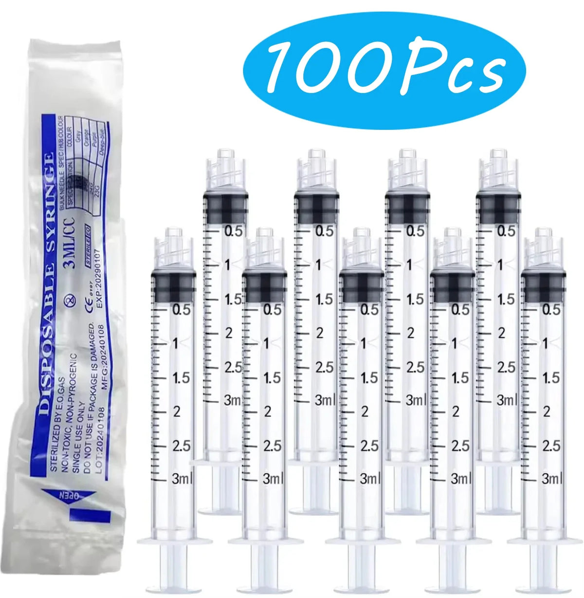 3ml 20 50 Luer Lock Laboratory Dedicated Syringes – Dog Supplies