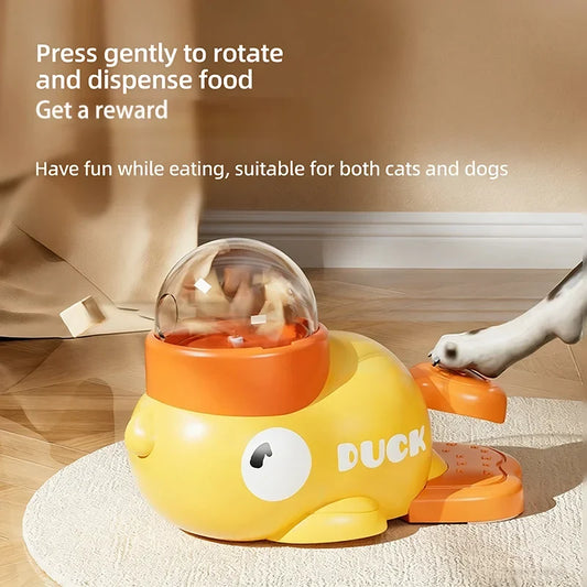 Yellow Duck Pet Feeder Interactive Toy For - ProPawPet.com