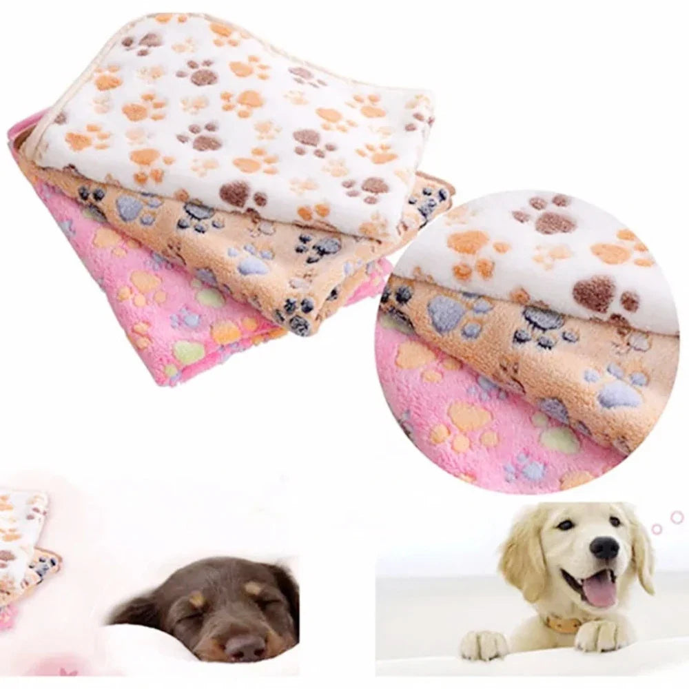 Pet Bed Mat Cute Warm Cover Towel Cat and - ProPawPet.com