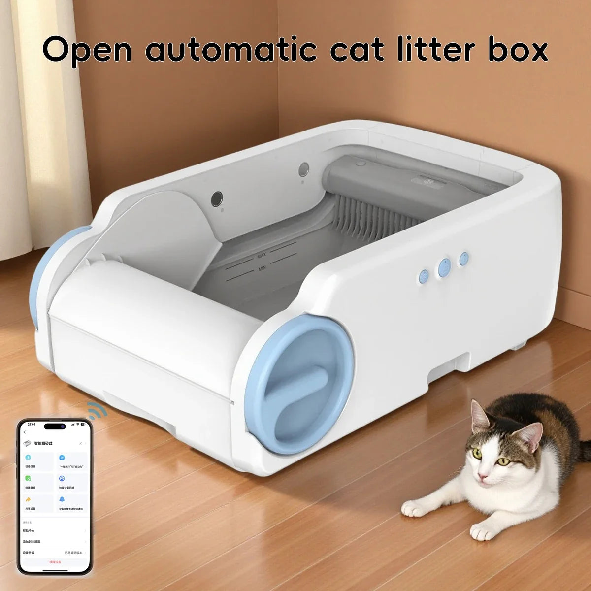 Open Smart Cat Litter Box Automatic Self - ProPawPet.com