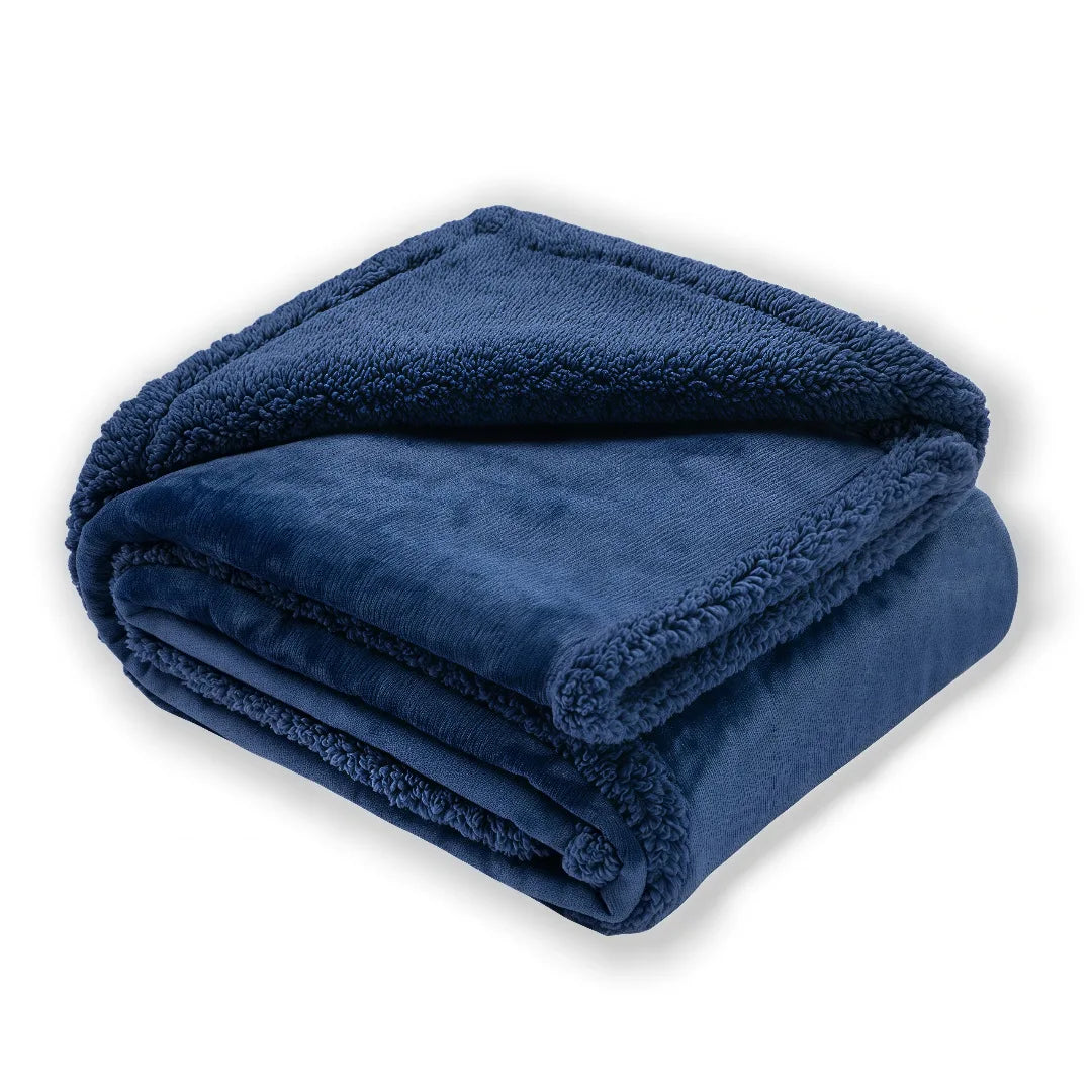 Pet Blanket Waterproof Urine Proof Flannel Sherpa Reversible, Warm