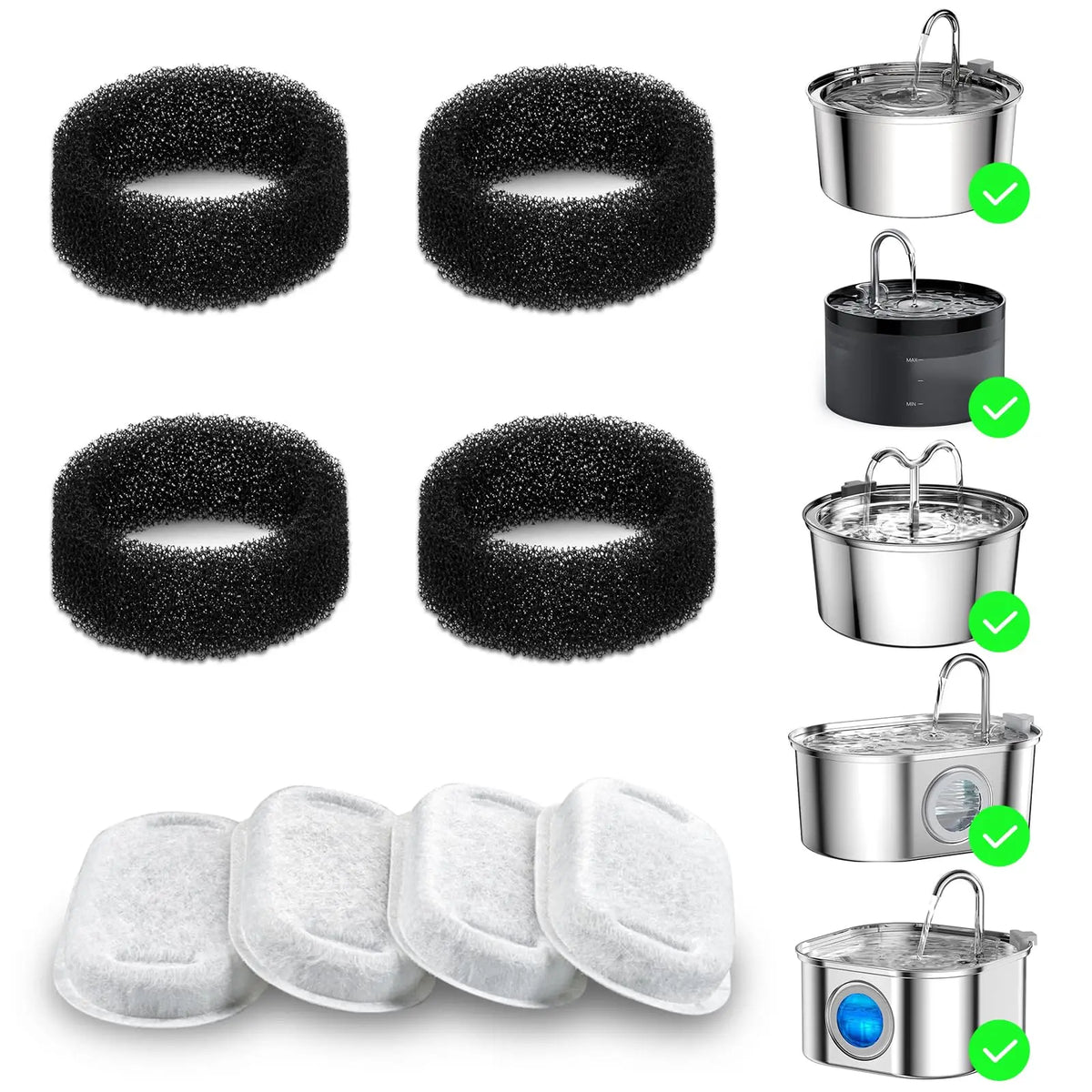 Replacement Filters Element for Cat & Dog Water Stainless – Cat Supplies