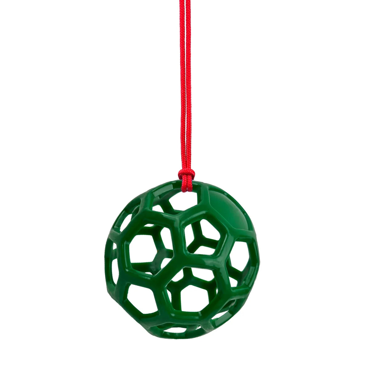 Horse Treat Ball Hay Feeder Toy - 14cm Durable Rubber Hanging – 4 Colors