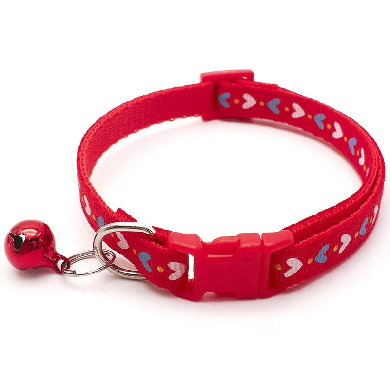 Cat Collar Colorful Cartoon Print Puppy, Adjustable