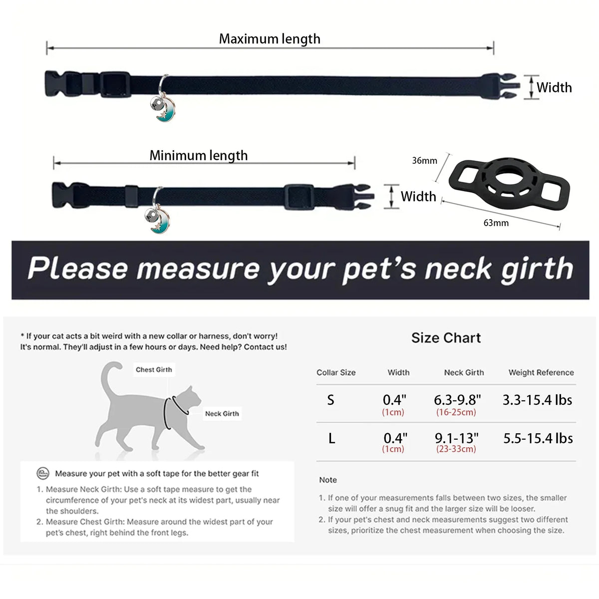 Fashion Airtag Pet Collar Adjustable Elastic - ProPawPet.com