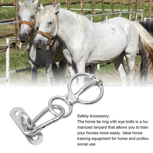 7Pcs Set Stainless Steel Horse Tie Ring Half - ProPawPet.com