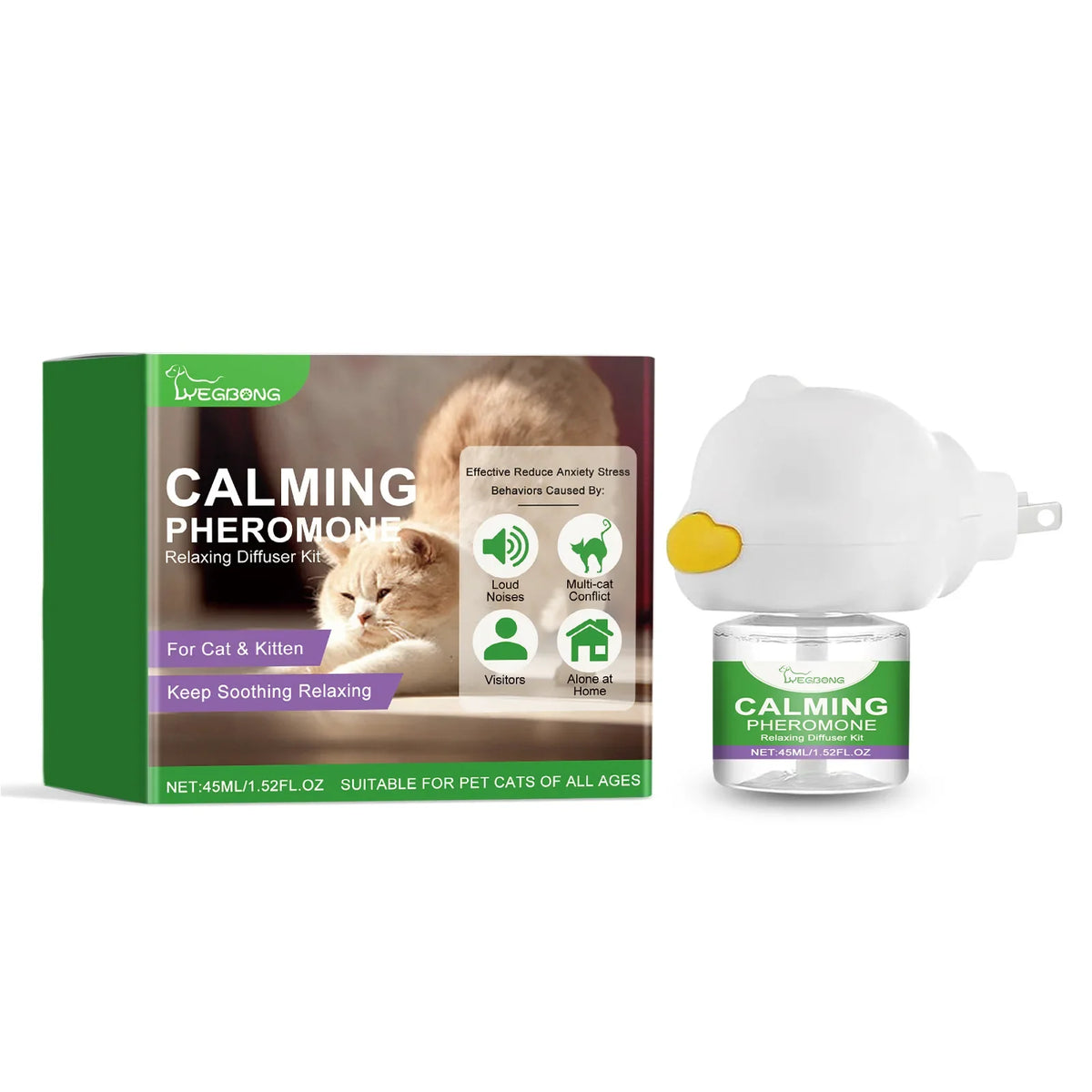 Cat Calming Diffuser Pheromone – 3 Colors