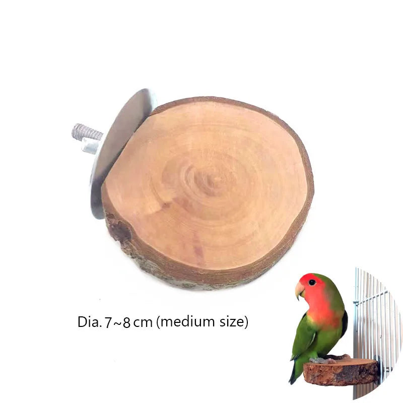 Natural Wood Pet Parrot Raw Wood Fork Tree - ProPawPet.com