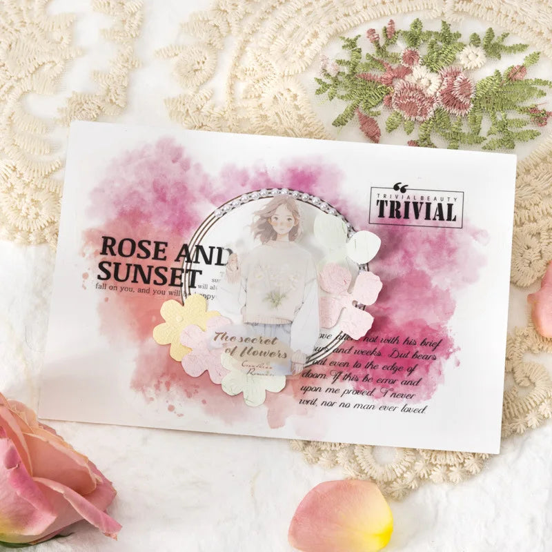1roll Romantic English die cut tape PET - ProPawPet.com
