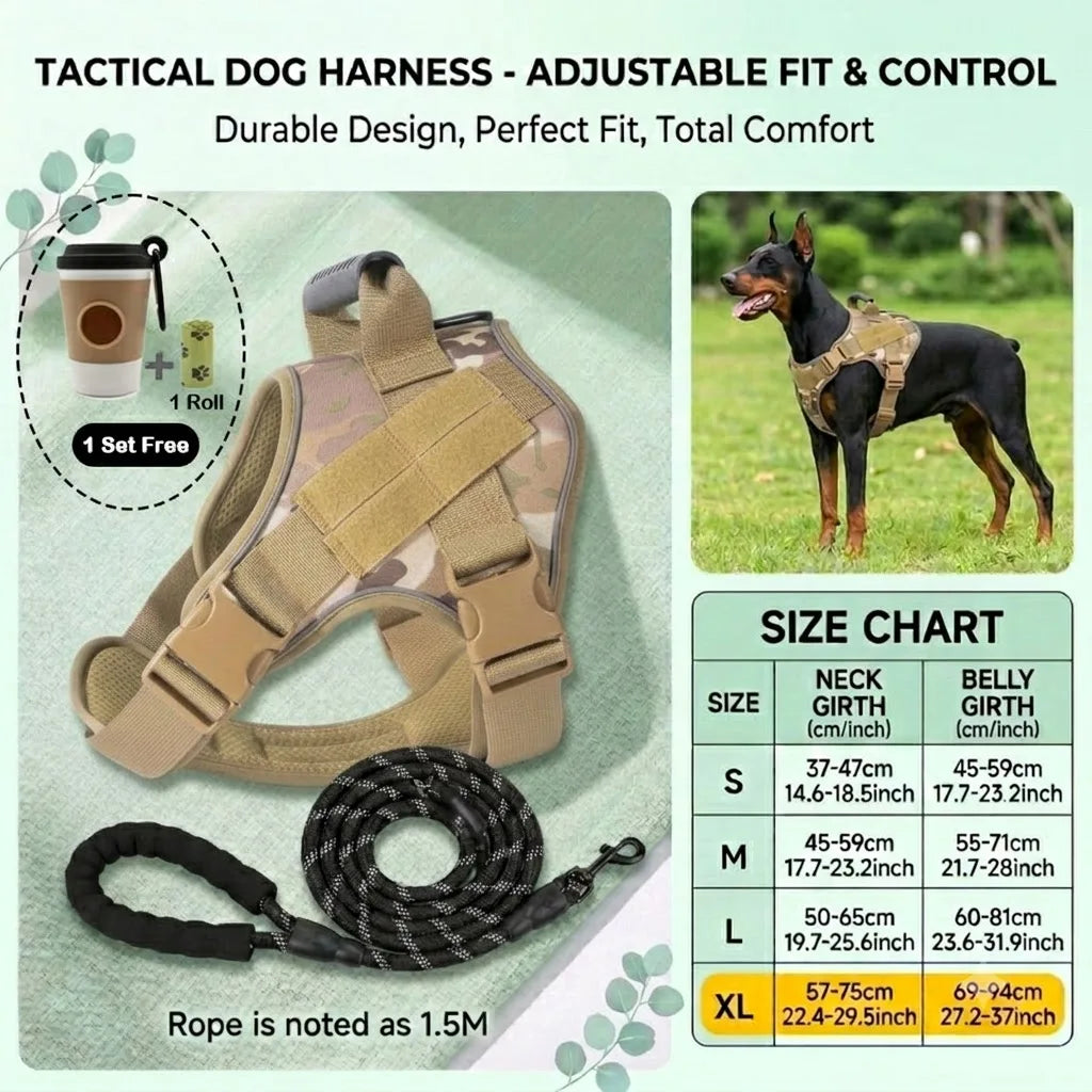 Tactical Dog Harness for Large Dogs No Pull - ProPawPet.com