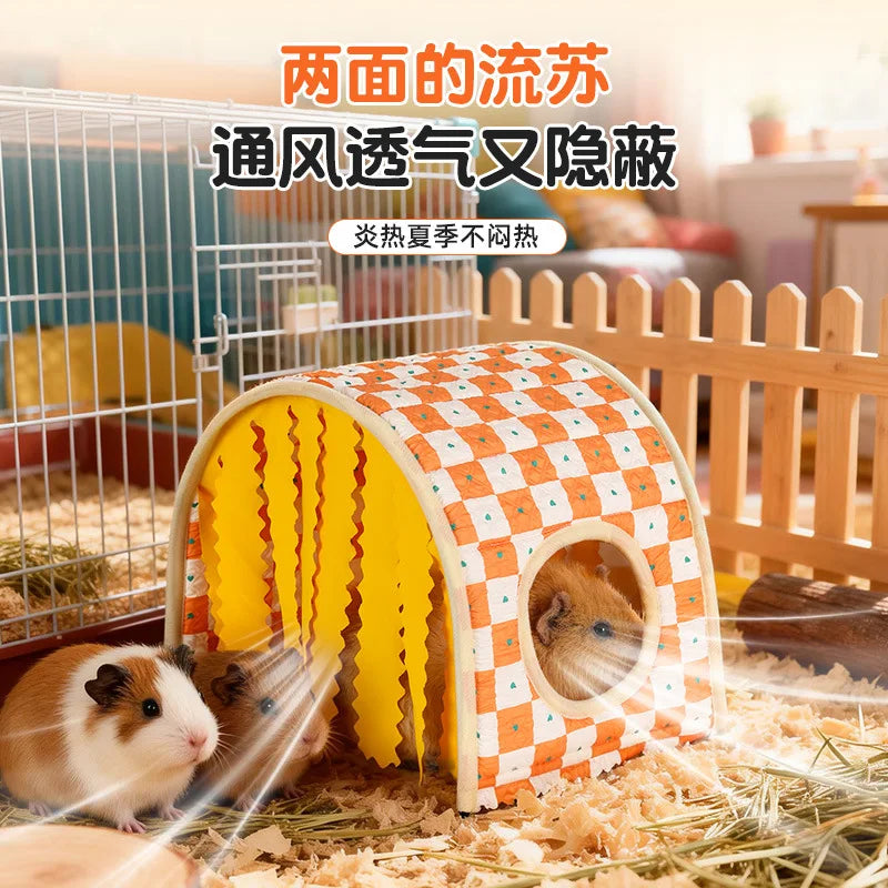 Dutch Pig Tunnel Hamster Hiding House Summer - ProPawPet.com