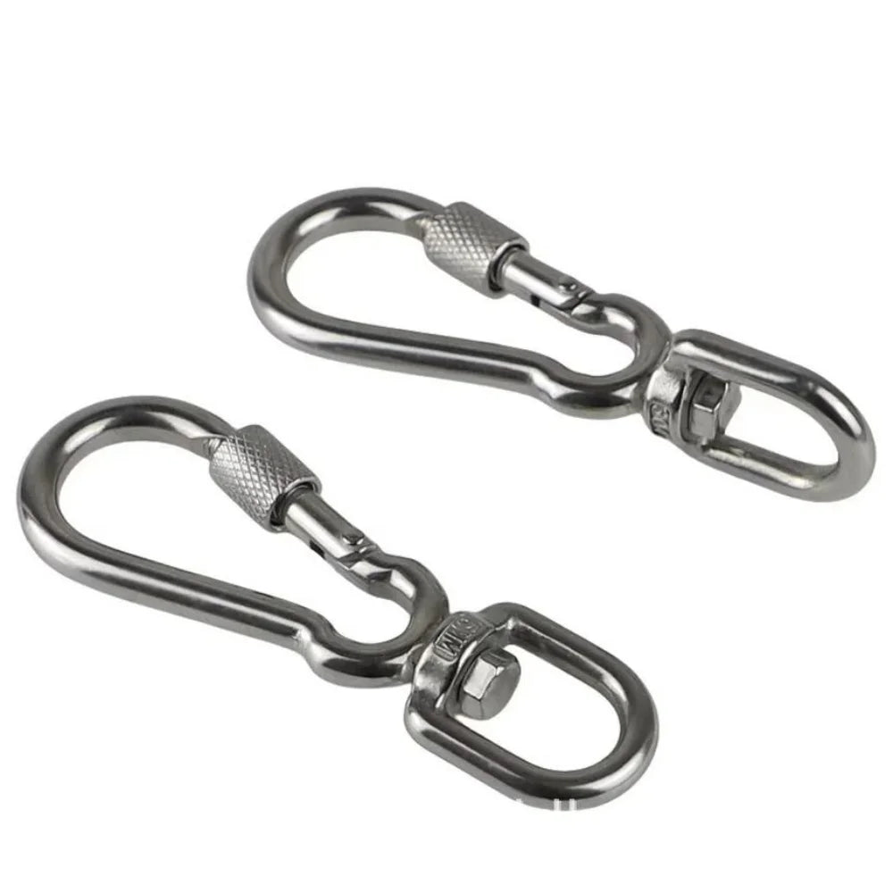 304 Stainless Steel Dog Leading Carabiner Clip Heavy Duty – Dog Leashes & Leads