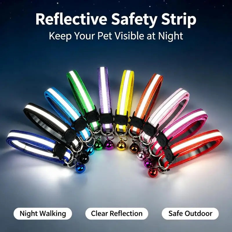 1Pcs Reflective Breakaway Cat Collars with - ProPawPet.com