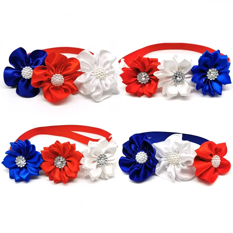 4th of July Independence Days Dog & Cat Bowties Pet Collars – Dog Supplies