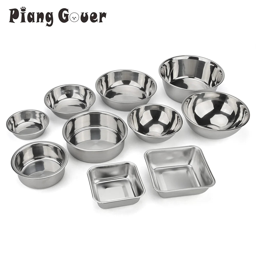 Rectangular Round Dog Cat Stainless Steel - ProPawPet.com