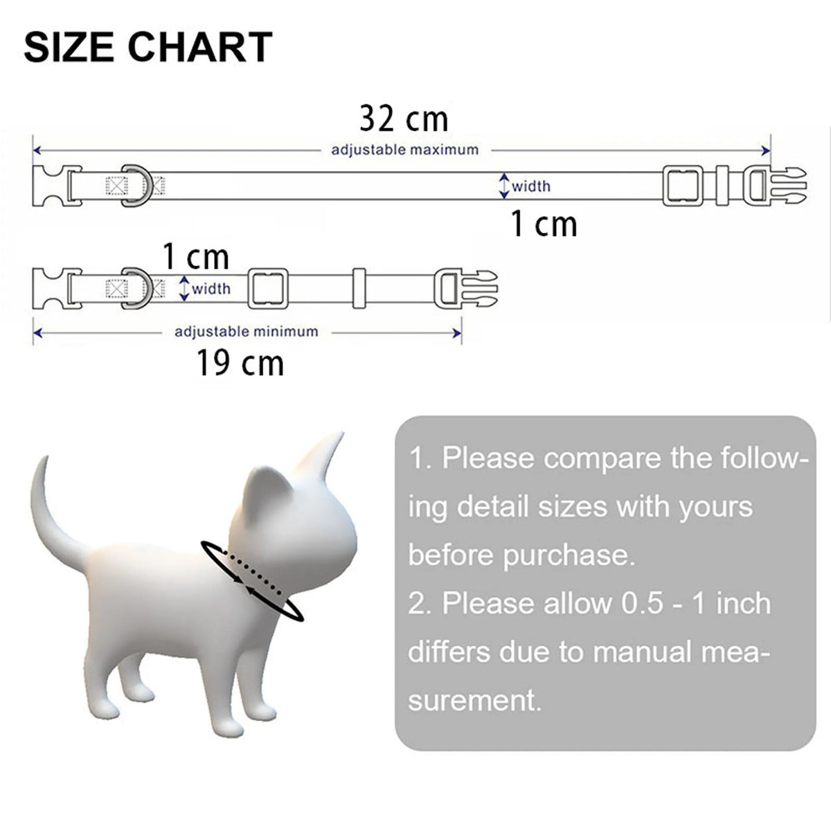 1 Pc Pet Cat Reflective Collar Safety Buckle - ProPawPet.com