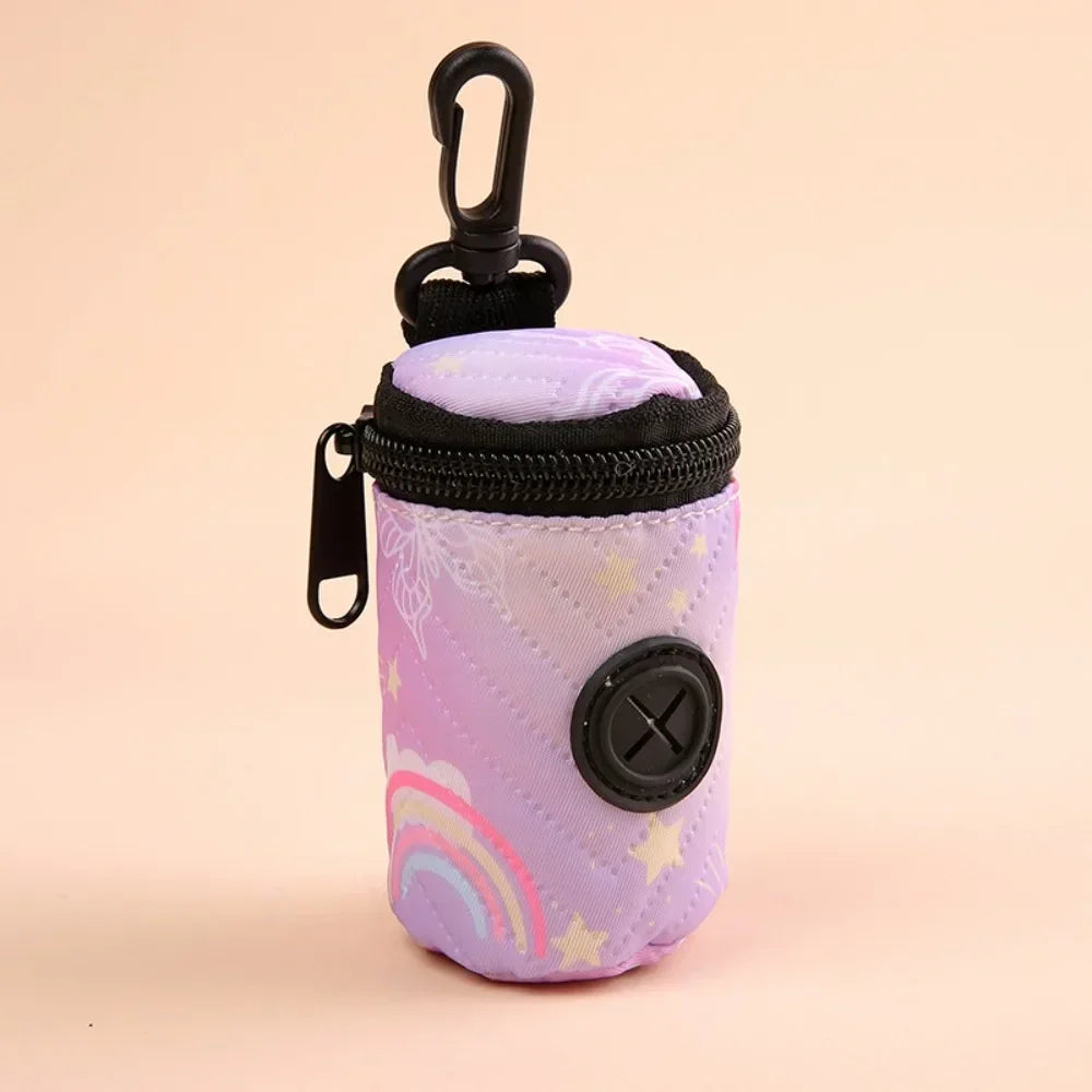 Portable Hangable Dog Poop Bag Dispenser Zipper Walking Accessory Waste