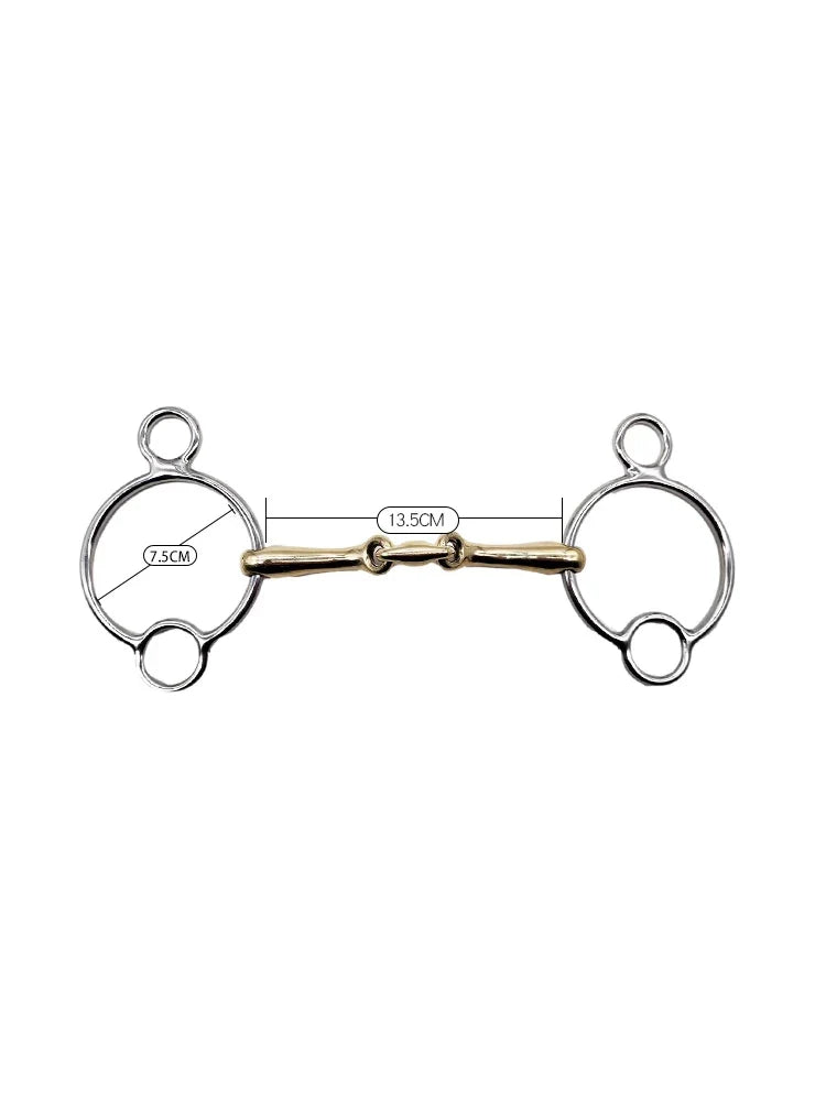 135mm Copper Three-ring Snaffle Horse Bits – Bridles, Halters & Reins