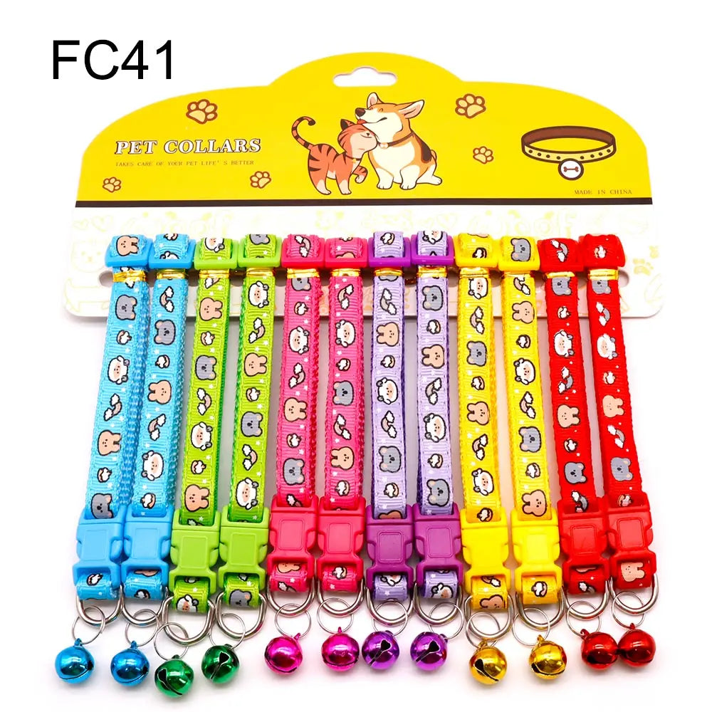12PCS Cat & Dog Fashion Outdoor Collar with - ProPawPet.com