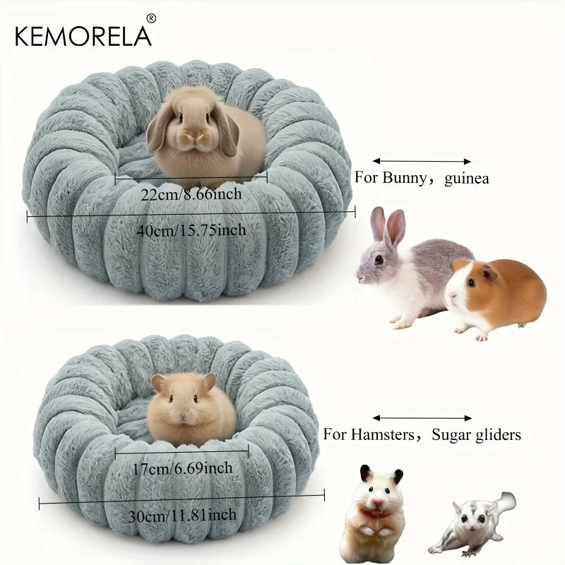 Plush Round Pet Bed Washable Soft Nest for - ProPawPet.com