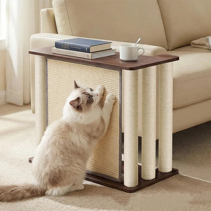 2 in 1 Couch End Table with Cat Scratch - ProPawPet.com