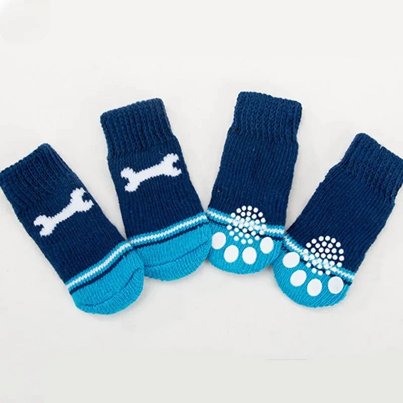 4Pcs Winter Pet Dog Socks Anti Slip Warm - ProPawPet.com