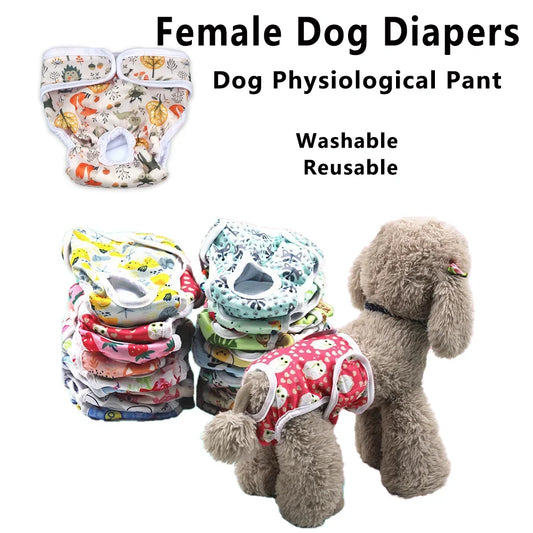 1/3pcs Washable Female Dog Diapers Size - ProPawPet.com