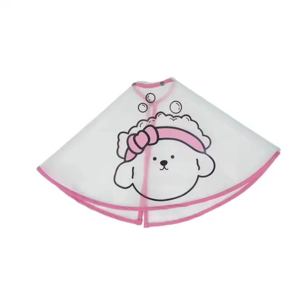 Adjustable Pet Cloak Waterproof Transparent Dog Grooming Cape – 2 Sizes