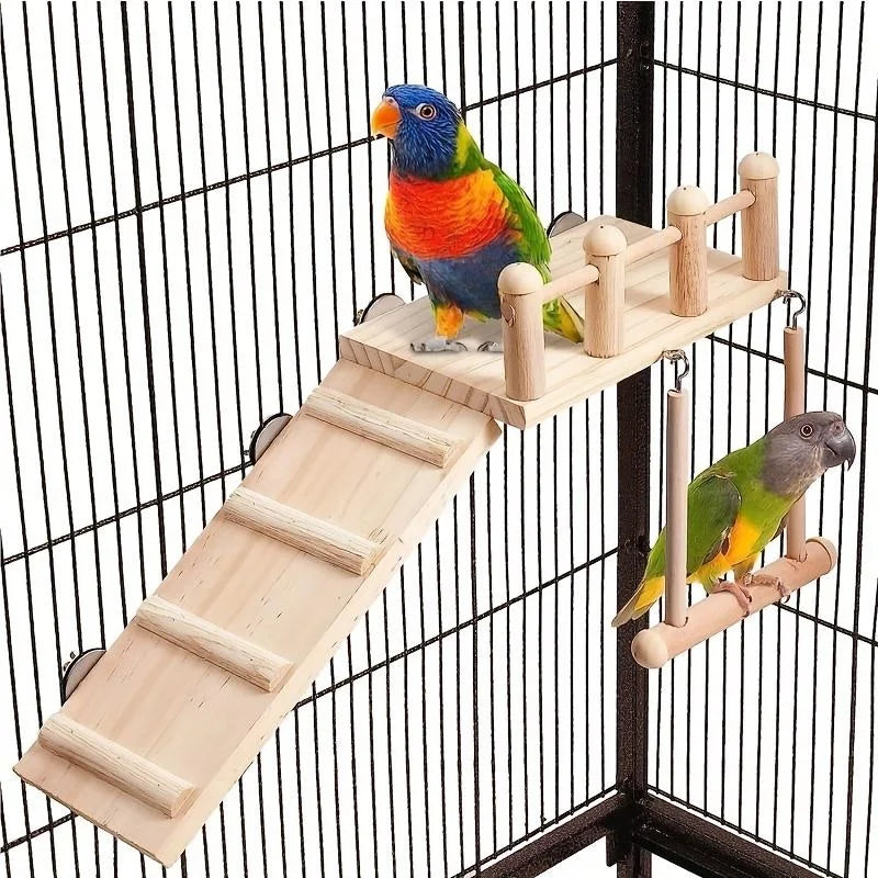 Bird Perches Platform Swing Climbing Ladder - ProPawPet.com