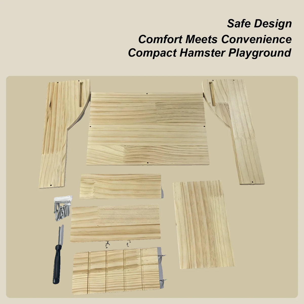 Sand Bath For Hamsters Wooden With Ladder - ProPawPet.com