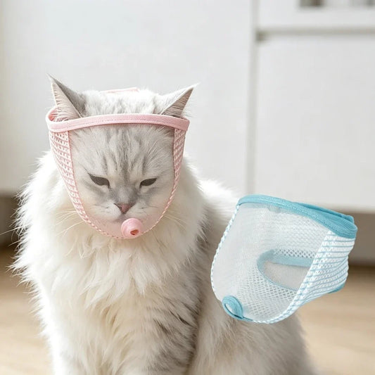 Breathable Cat Muzzle Mesh Anti Bite Cat - ProPawPet.com