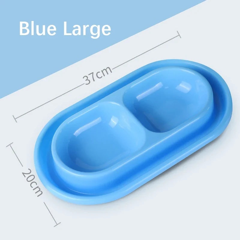 Pet Double Rice Dish Sturdy Durable Ant Resistant Stray Cat – Cat Supplies