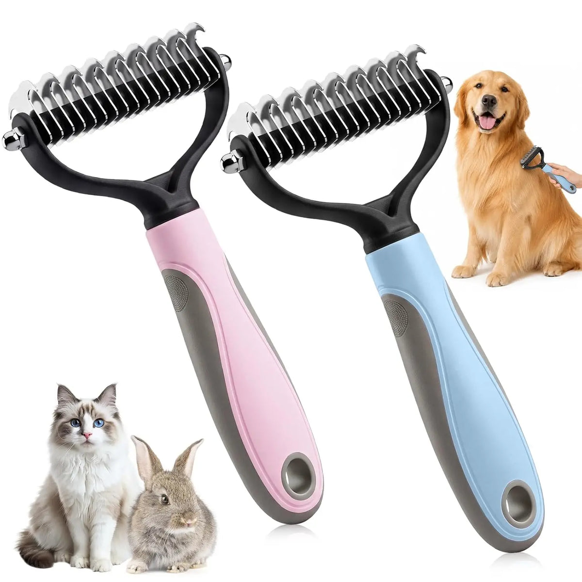 Double Sided Pet Grooming Brush for - ProPawPet.com