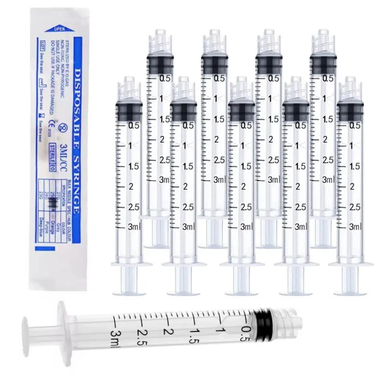 20 50 100Pcs 3ml Luer Lock Syringes - ProPawPet.com