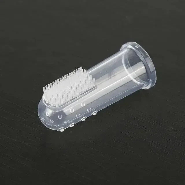 Silicone 1 2 Dog Super Soft Pet Finger Toothbrush Teeth Cleaning Bad – 17 Colors