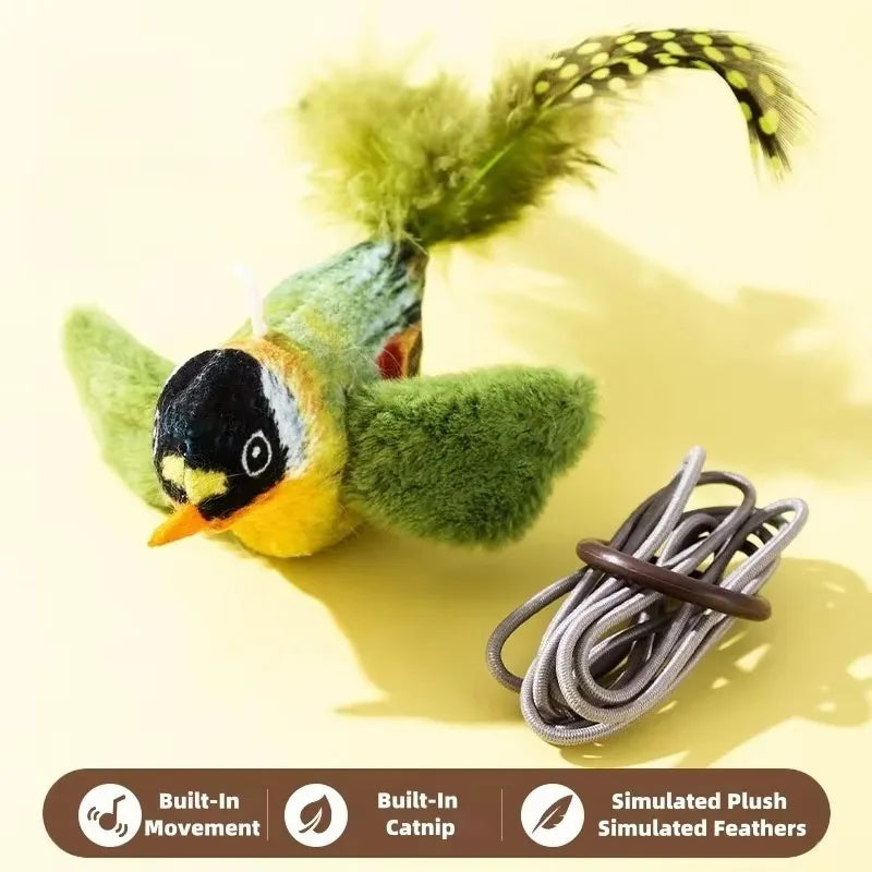 Indoor Interactive Birds Toy for Cat Chasing Teasing – 27 Colors